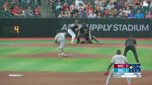 Max Williams homers (1) on a fly ball to right center field. Dillon Head scores.