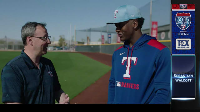 Sebastian Walcott on Major League Spring Training