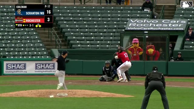 Harry Ford out on a sacrifice fly to center fielder Spencer Jones. Andrew Pinckney scores.