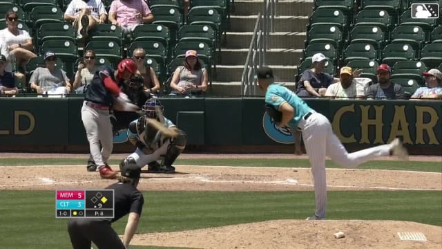 Victor Scott II's first home run of the year
