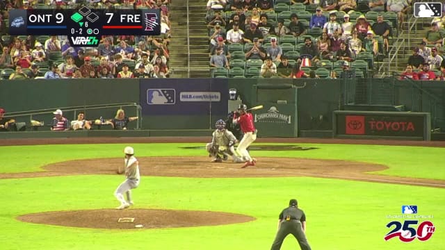 Roldy Brito singles on a line drive to center fielder Jaron Elkins. Yeiker Reyes scores.