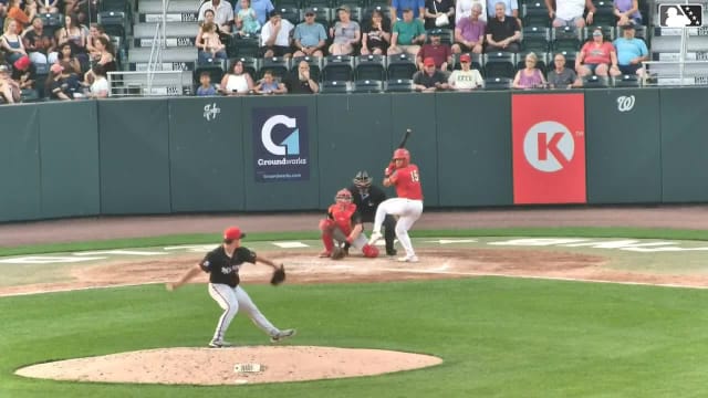 Caleb Lomavita homers (11) on a fly ball to right field.