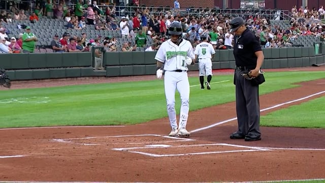 Justin Lebron's leadoff homer
