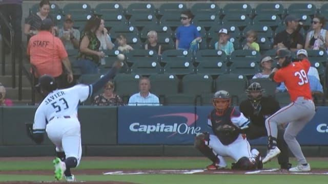 Cristian Javier throws three perfect in rehab game
