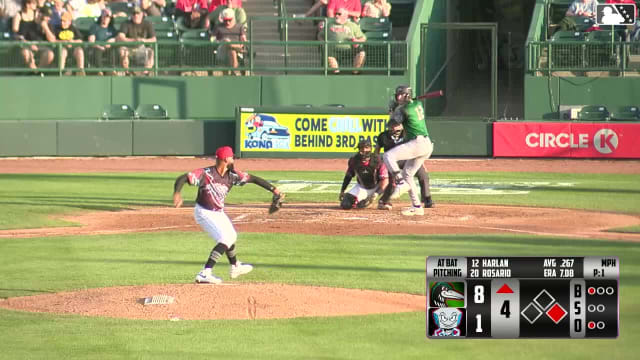 Chase Harlan homers (2) on a fly ball to left center field. Logan Wagner scores.
