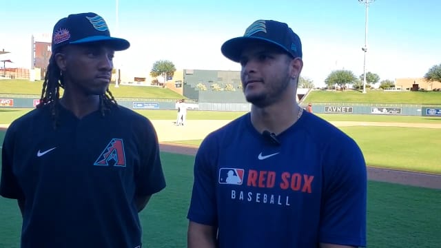 Luis Perales on his first outing in the Fall League