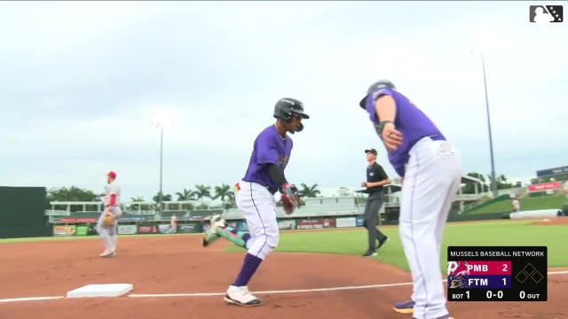Dameury Pena's solo homer 