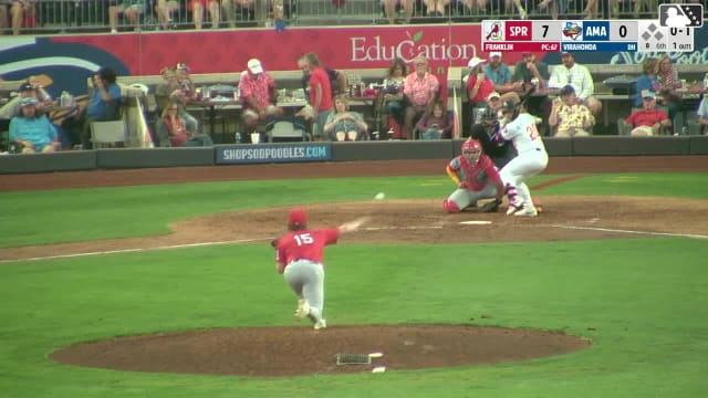 Carlos Virahonda homers (1) on a line drive to left center field.