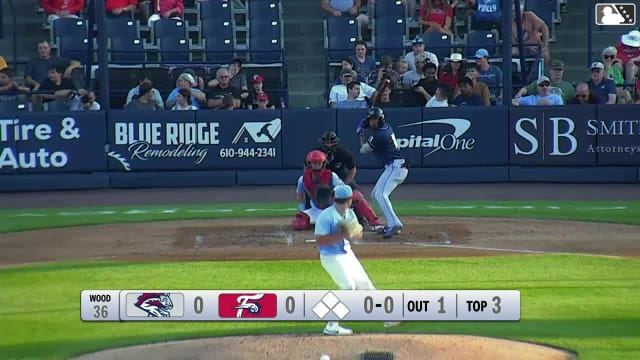 Chris Suero homers (13) on a line drive to right center field.
