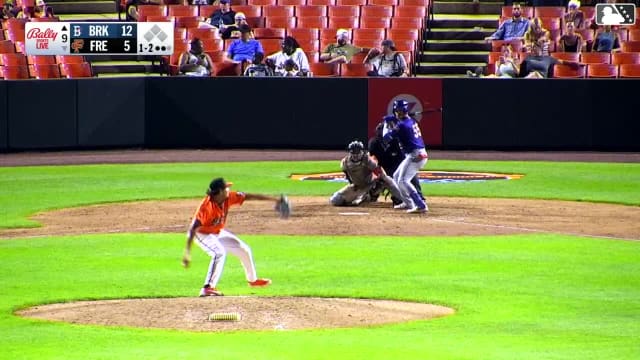 Mitch Voit homers (10) on a fly ball to center field.
