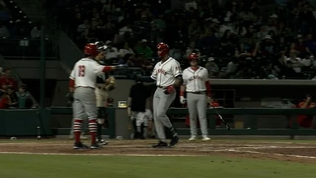 Joshua Baez hits his first home run of the season