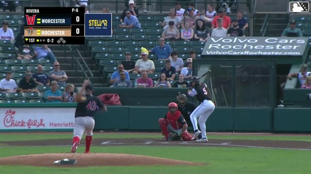 Seaver King homers (4) on a fly ball to left center field.
