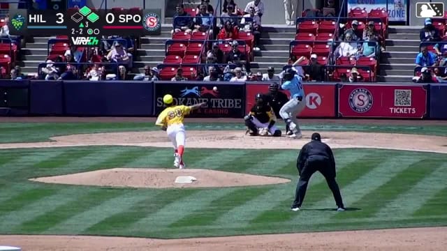 Yassel Soler doubles (11) on a line drive to center fielder Jacob Humphrey. José Mejía scores. Trent Youngblood scores.