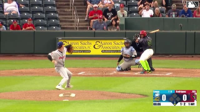 Rainiel Rodriguez homers (2) on a fly ball to left field.