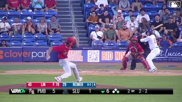 Chen-Wei Lin's ninth strikeout of the game 