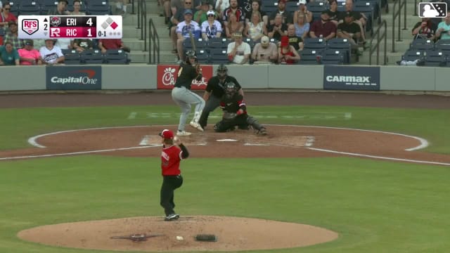 Brett Callahan homers (8) on a fly ball to right field. Bennett Lee scores.