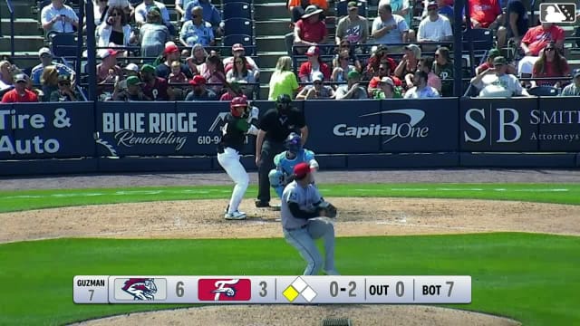 Bryan Rincon singles on a line drive to center fielder Chris Suero. Austin Murr scores.