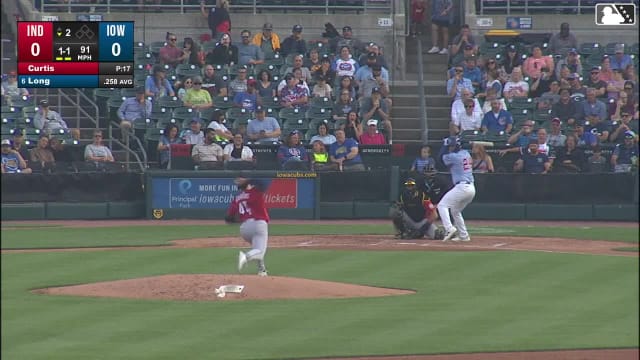Jonathon Long homers (5) on a fly ball to center field.