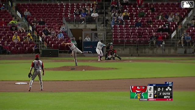Eduardo Tait homers (6) on a fly ball to right field.