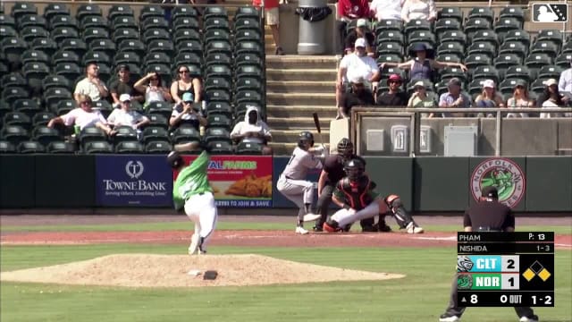 Rikuu Nishida singles on a line drive to center fielder Jud Fabian. Riley Unroe scores. Korey Lee to 2nd.