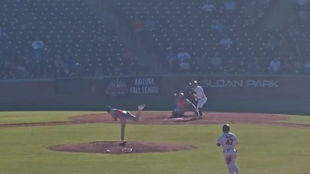 Athletics No. 17 prospect Ryan Lasko's RBI double