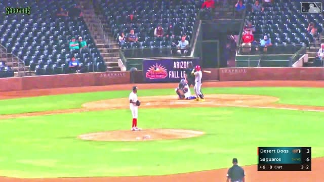 Jaydenn Estanista rings up three in the Fall League