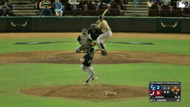 Ty Harvey singles on a line drive to center fielder Yorger Bautista. Elliot Lascelles scores. Jose Verdugo scores. Jorge Quintana to 3rd.
