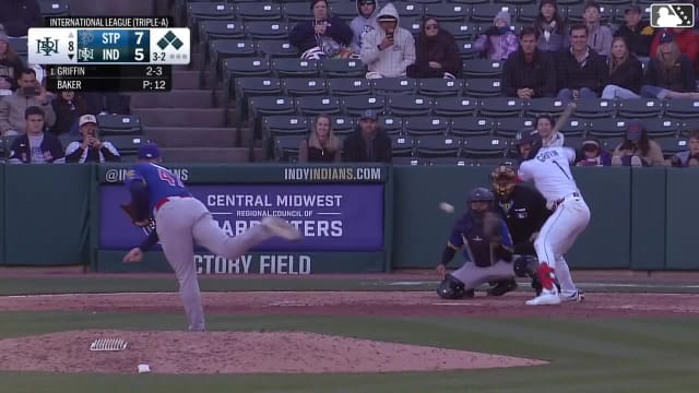 Konnor Griffin walks. Esmerlyn Valdez scores. Dominic Fletcher to 3rd. Alika Williams to 2nd.