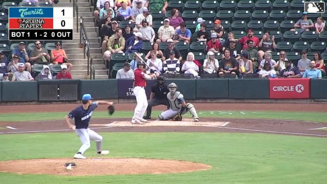 Ely Brown strikes out swinging.