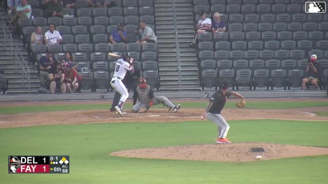 Kevin Alvarez singles on a soft line drive to center fielder Braylon Whitaker. Xavier Neyens scores. Kevin Alvarez to 2nd. Kevin Alvarez advances to 2nd, on a throwing error by center fielder Braylon Whitaker.