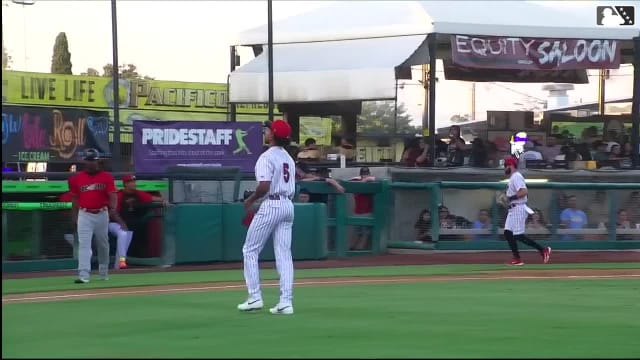 Junior Ciprian's fans career-high 8th batter