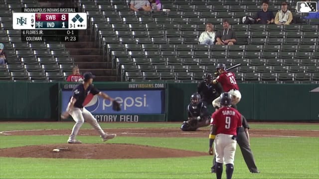 Rafael Flores Jr. singles on a line drive to left fielder Duke Ellis. Keiner Delgado scores. Ronny Simon scores. Enmanuel Valdez to 2nd.