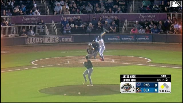 Justin King In play, run(s) to Jesús Made