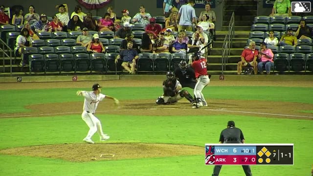 Billy Amick singles on a line drive to left fielder Sammy Siani. Jay Thomason scores. Khadim Diaw scores. Garrett Spain to 2nd.