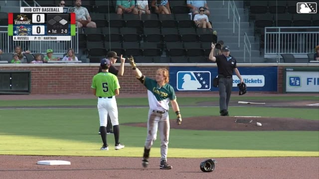 Eric Hartman's two-run homer