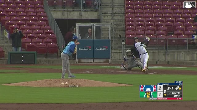 Brandon Winokur's first homer of the season