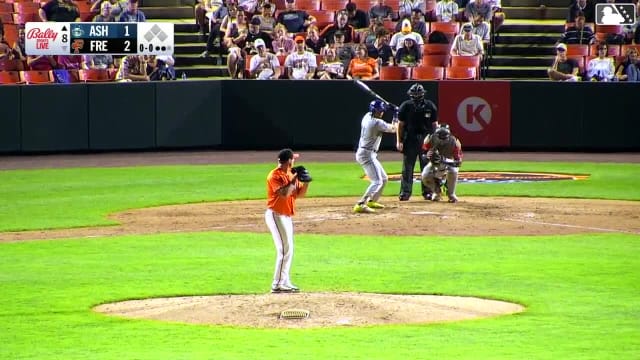 Anthony Huezo homers (6) on a fly ball to left field.