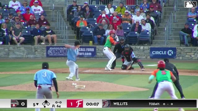 Eli Willits homers (3) on a fly ball to left field. Rafael Ramirez Jr. scores.