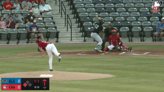 Jesús Made singles on a ground ball to left fielder Kien Vu. Dylan O'Rae scores.