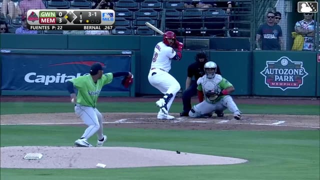 Leo Bernal out on a sacrifice fly to center fielder DaShawn Keirsey Jr. Blaze Jordan scores.
