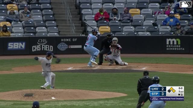 Emmanuel Rodriguez singles on a fly ball to right fielder Bryan De La Cruz. Kaelen Culpepper scores. Alan Roden to 3rd. Emmanuel Rodriguez to 2nd.