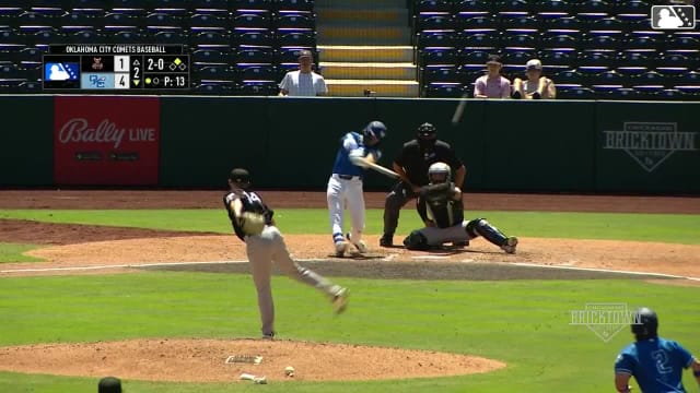 Alex Freeland's two-run home run