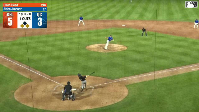 Dillon Head doubles (17) on a line drive to center fielder Asbel Gonzalez. Emilio Barreras scores. Abrahan Ramirez scores.