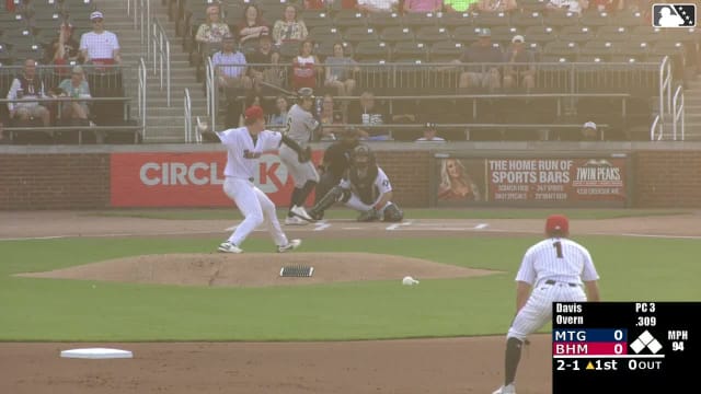 Austin Overn homers (8) on a fly ball to right center field.