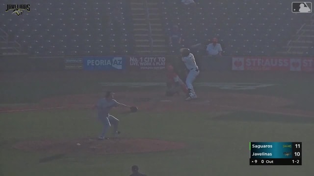 Alex McCoy homers (4) on a fly ball to left field. Ike Irish scores.
