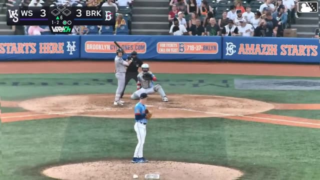 Ely Brown homers (3) on a fly ball to left field.