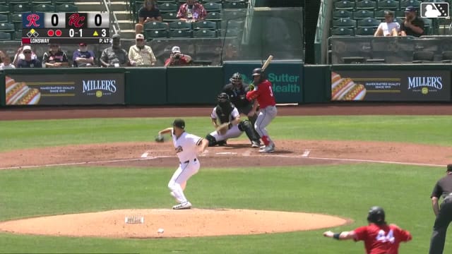 Michael Arroyo singles on a ground ball to right fielder Scott Bandura. Willie MacIver scores.
