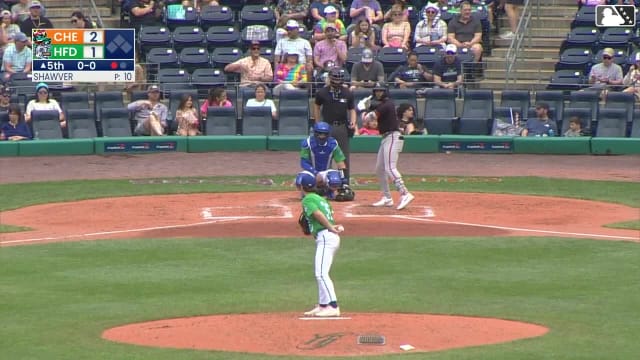 Nic Kent makes a leaping catch 