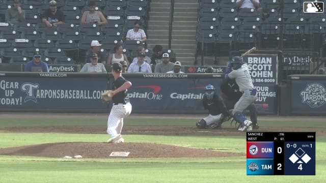 Juan Sanchez homers (2) on a fly ball to right center field. Blaine Bullard scores. JoJo Parker scores.