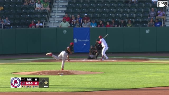 Reggie Crawford's first Double-A strikeout